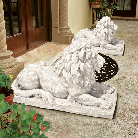 - Design Toscano Standing Heron in Reeds Cast Bronze Garden Statue