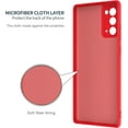 thumbnail image 5 of Galaxy S20 Case, (2 Pack) Screen Protector Film with Liquid Silicone Gel Rubber Soft Microfiber Cloth Lining Cushion Shockproof Cover Case for Galaxy S20 (5G) 6.2 inch red, 5 of 12
