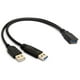 thumbnail image 3 of Cable de extensión dual USB shamjiam USB 3.0, 3 of 9