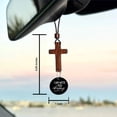 thumbnail image 6 of Hotpom Car Rearview Mirror Cross Pendant, Durable Wood Decor Unisex Car Interior Accessories for Men & Women, Easter Holiday Decorations, 6 of 7