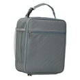 thumbnail image 2 of Insulated Food Box Bags Lunch Box Container with Zipper Handbag Picnic Bag Pouch Grey, 2 of 9