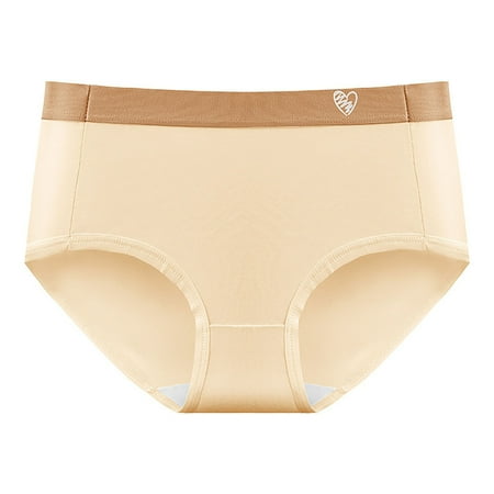 Hipster Panties for Women Cute Cotton High Waist Underwear No Show Quick Dry & Light Breathable Panty Workout Briefs