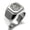 Silver, variant on Stainless Steel Dragon Knot Skuld's Net Viking Rune Engraved Square Flat Top Biker Style Polished Signet Ring