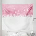 thumbnail image 1 of Pink Tapestry, Field Farm Life Inspired Scene Cut into Half with Bushes and Wheat Art Print, Fabric Wall Hanging Decor for Bedroom Living Room Dorm, 5 Sizes, Hot Pink and White, by Ambesonne, 1 of 1