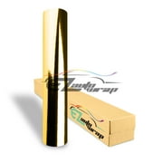 EZAUTO WRAP EZAUTOWRAP Chrome Gold Mirror Vinyl Wrap Sticker Decal Film Sheet Car Vehicle With Air Release Technology