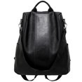 thumbnail image 1 of Woman Backpack Safe Pure Color Classic Travel Backpack Shoulder Purse, 1 of 5