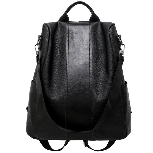 Woman Backpack Safe Pure Color Classic Travel Backpack Shoulder Purse