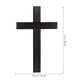 thumbnail image 3 of 1 colgante de cruz de madera, artesanía de madera, decoración de cruz cristiana (negro), 3 of 8
