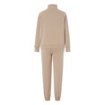 thumbnail image 3 of ZAXARRA Women's 2 Piece Casual Outfits Long Sleeve Zip Up Sweatshirt Solid Color Pants Sets Streetwear, 3 of 9