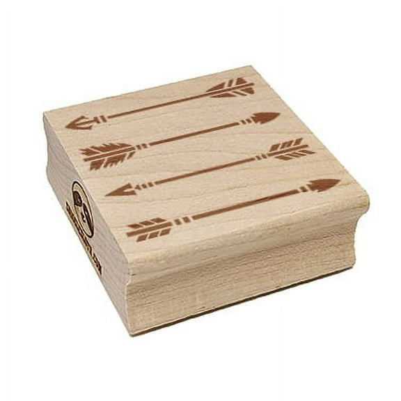 Set of Bow Arrow Pointers Square Rubber Stamp Stamping Scrapbooking Crafting - Small 1.25in