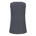 thumbnail image 4 of CAIXIA Sports Tops for Women Sleeveless Cropped Tank Tops Scoop Neck Undershirt Running Muscle Tank Yoga Shirts Oversized Gym Clothes,Grey, 4 of 4