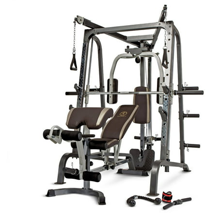 Marcy Deluxe Diamond Elite Smith Cage Workout Machine Total Body Gym |