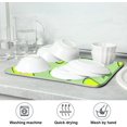 thumbnail image 6 of SKYSONIC Avocado Pattern Green Fruits Dish Drying Mat Kitchen Drying Pad Dish Draining Mat Dish Rack Drainer Pad 16 x 18, 6 of 6