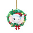 thumbnail image 2 of Fiudx Liquidación De Ofertas Flash Decoración Navideña Árbol De Navidad Plano Estilo Retro Decoración Del Hogar Adornos De Coche, 2 of 2