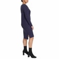 thumbnail image 2 of Jessica Simpson Womens Long Sleeve Fleece Dress Blue Large, 2 of 3