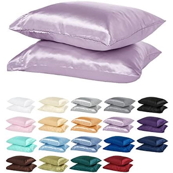 pillow case with zipper, 2 pillow cases (king, lavender)