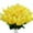 Yellow, variant on Morttic 6PCS Artificial Fake Silk Wisteria Flowers, Faux Hyacinth Flowers for Home Garden Indoor Cemetery Grave Fences Floral Arrangements Decor, Yellow