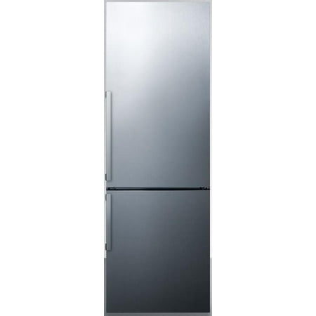 FFBF247SSIM 24 Energy Star Bottom Freezer Refrigerator W/ 11 cu. ft. Capacity Factory Installed Ice Maker Adjustable Glass Shelves a Wine Shelf LED Lighting and Open Door Alarm in Stainless Steel