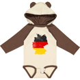 thumbnail image 3 of Inktastic German Map Flag Boys or Girls Long Sleeve Baby Bodysuit, 3 of 5