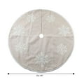 thumbnail image 2 of Holiday time Snowflake Tree Skirt,48 inch,natural colour, 2 of 4