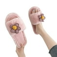 thumbnail image 3 of Vedolay Indoor Slippers Fuzzy Cozy House Shoes for Women Men Indoor Outdoor Home Slippers Pink,37, 3 of 5