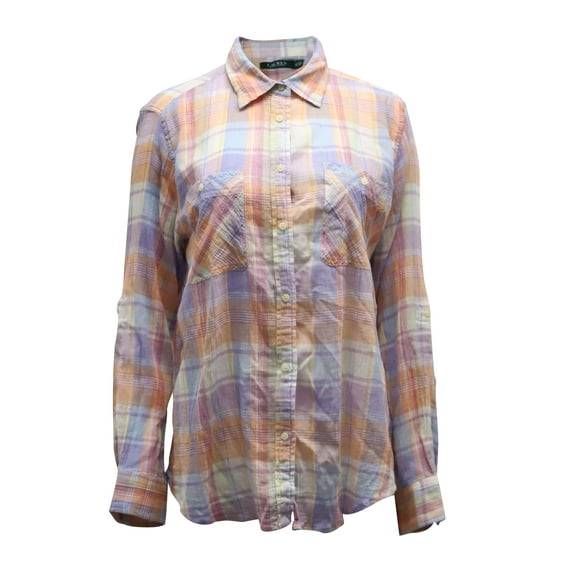Pre-Owned Lauren Ralph Lauren Plaid Shirt in Multicolor Cotton