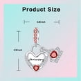 thumbnail image 7 of ARVALILS 925 Sterling Silver January Birthstone Charm, Birthday Accessory for Necklaces & Bracelets, 7 of 7