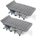 thumbnail image 4 of Slsy 2 Pack Adults Folding Camping Cot, Tent Folding Cot Bed, Sleeping Cots With Soft Mattress & Pillow & Carry Bag, 4 of 10