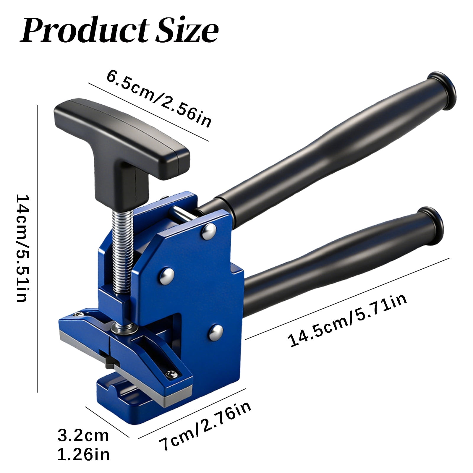1Pcs Heavy Duty Tile Cutter Pliers, Glass Cutting Tool, Aluminum Alloy with Even Pressure, for Ceramic Porcelain, 9X5.5In (Blue)