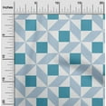thumbnail image 1 of oneOone Georgette Viscose Fabric Triangle|Parallelogram & Square Geometric Printed Fabric 1 Yard 42 Inch Wide, 1 of 4