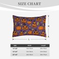 thumbnail image 2 of Halloween Plush Throw Pillow Covers, pumpkin halloween funny Pillow Cases with Invisible Zipper,Halloween Decor Microfiber Pillow Cases for Sleeping Bedroom Sofa Living Room, 2 of 6