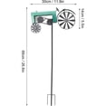 thumbnail image 6 of Tractor Wind Spinner, Tractor Shaped Metal Windmill for Outdoors,for Flower Bed Lawn Garden, 6 of 8