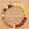 thumbnail image 2 of Top-kevin Healing Crystal Bracelets for Women Natural Stone Beaded Bracelet Protection Anxiety Spiritual Stretch Bracelet for Women Men, 2 of 17