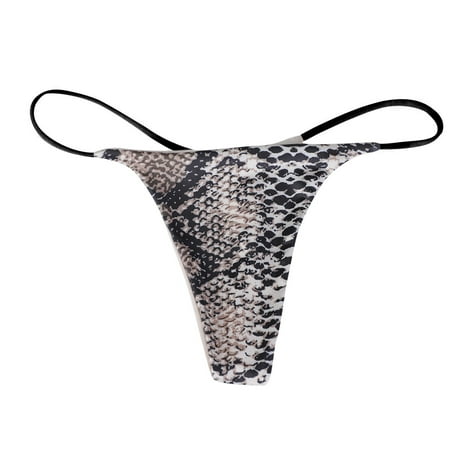 

Yubnlvae Printed Panties Women s T-Back Underpants Comfort Soft Low-Rise