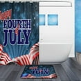 thumbnail image 2 of Coolnut Fireworks American Flag 4Th of July Independence Day Shower Curtain Set, with Shower Curtain and Non Slip Rug Mat Set, Bathroom Curtain and Rug Set with Hooks, 60 x 72 Inch Home Decor, 2 of 7