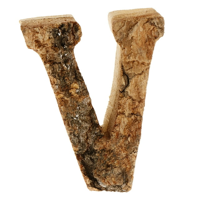 Letras de madera pintadas a mano, números de puerta, letras del alfabeto, dirección flotante, nombre V