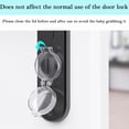 thumbnail image 4 of 2 Pack Deadbolt Child Safety Lock Cover, Child Proof Door Knob Cover, Door Safety Deadbolt Lock for Kids (Transparent), 4 of 4