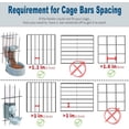 thumbnail image 2 of HUGFEGWE 1L Automatic Rabbit Food Dispenser, Rabbit Food and Water Bowls, Small Pet Feeder with Lid, Great for Rabbits, Ferrets, Cats, Birds CA919-162881, 2 of 7