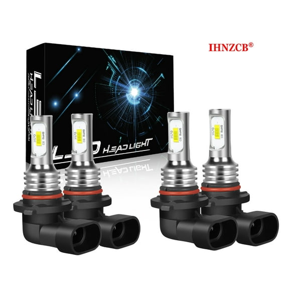 IHNZCB  9005 9006 LED Headlight Bulb Kit High Low Beam 6000K White Bulbs Bright Lamp 4x