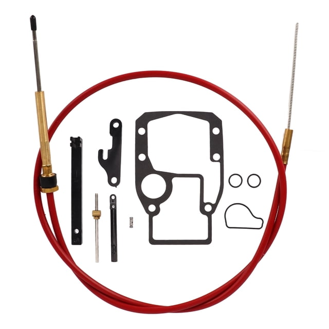 Kit De Montaje De Cable De Cambio, Cuerda De Alambre De PVC, Metal Antienvejecimiento, Fácil De Instalar, Herramientas De Ajuste De Cable De Cambio Duraderas 18-2245 Para Barco ZAQW Shift Cable Adjustment Tools