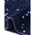 thumbnail image 5 of INSPIRE CHIC Sequin Jackets for Women's Velvet Capelet Cocktail Sprakly Bolero Shrugs XL Dark Blue, 5 of 6