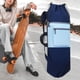 thumbnail image 5 of Mochila para patineta con cierre de cordón, bolsa de almacenamiento para esterilla de yoga, impermeable, para longboard Azul oscuro, 5 of 8