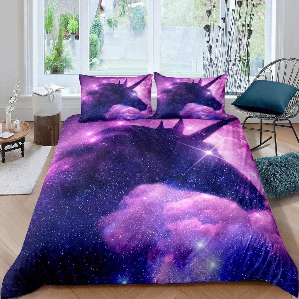 Galaxy unicorn bedding best sale