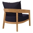 thumbnail image 6 of Modway Brisbane 3-Piece Teak Wood Outdoor Patio Set in Natural Navy, 6 of 10