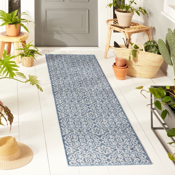 Alfombra de Área Nicole Miller New York Danica Azul/Gris 53x218 cm