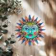 thumbnail image 6 of Metal Sun Wall Decor Large Outdoor Metal Wall Art Colorful Outdoor Sun Wall Art for Patio Home Garden, 6 of 6