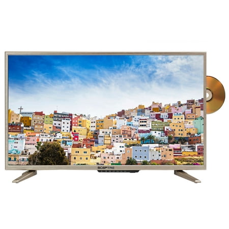 Sceptre 32" Class HD (720P) Gold LED TV (E325GD-SR) with Built-in DVD