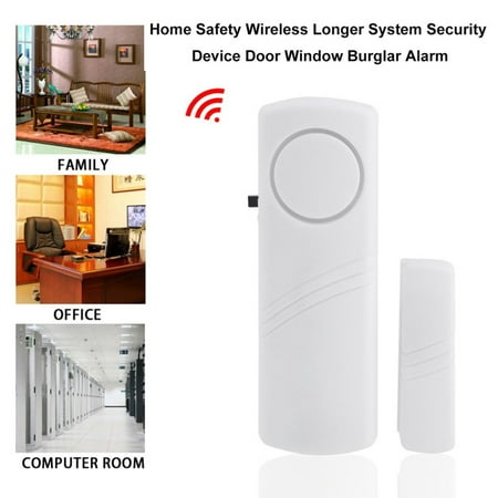 Door Window Wireless Burglar Alarm with Magnetic Sensor Home Safety Wireless Longer System Security (Best Door Security Devices)