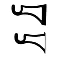 thumbnail image 2 of Curtain Brackets for 1/2 Inch Rods, 2 of 2