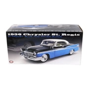 1956 شارع كرايسلر نيويوركر. Regis و Stardust Blue و Raven Black - Acme A1809007 - 1 / 18 scale Diecast Model Toy Car